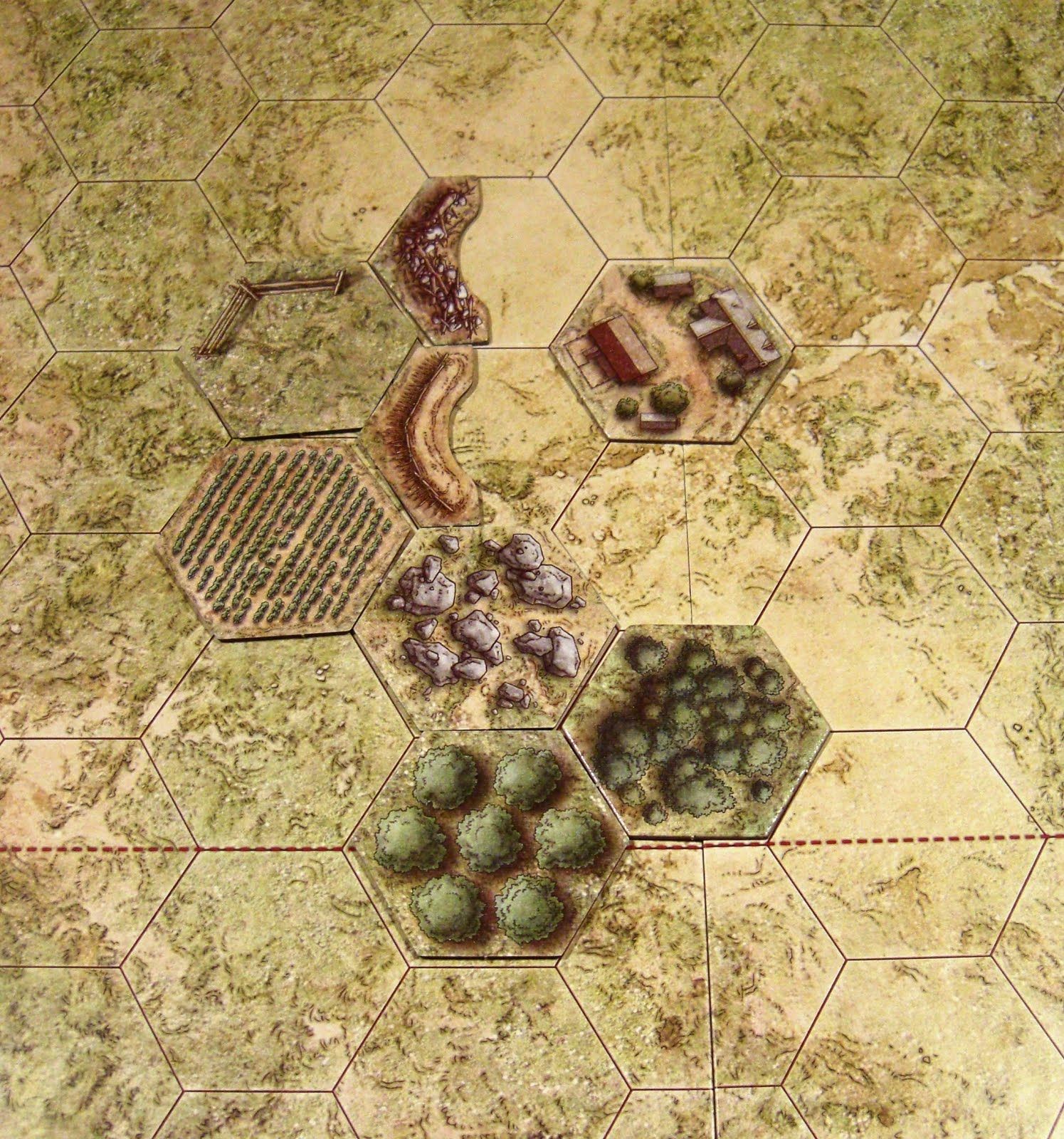 hexagon board game map
